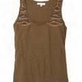 Massimo Dutti Damevest Top UK 6 XS Brun Bomuld