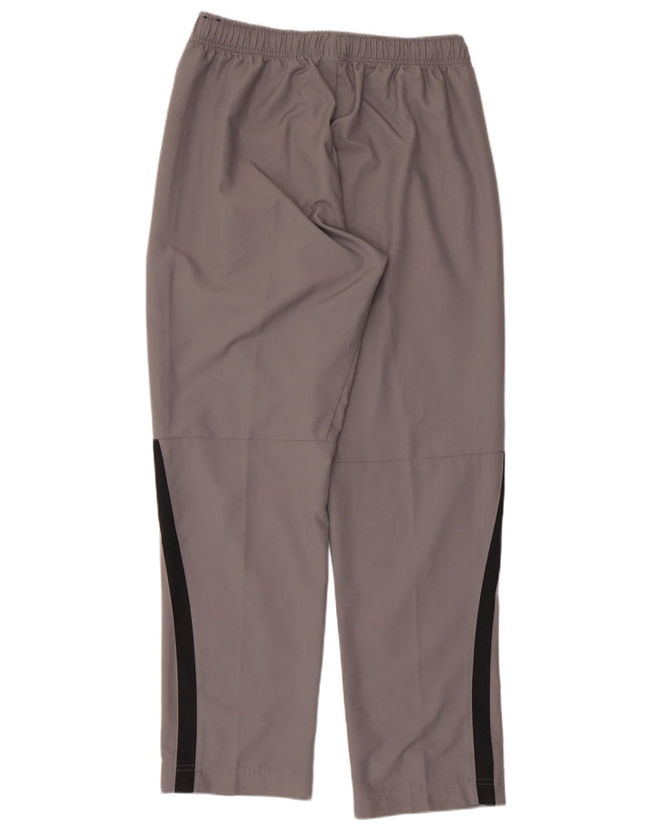 NIKE Womens Tracksuit Trousers UK 14 Large Grey Colourblock Polyester