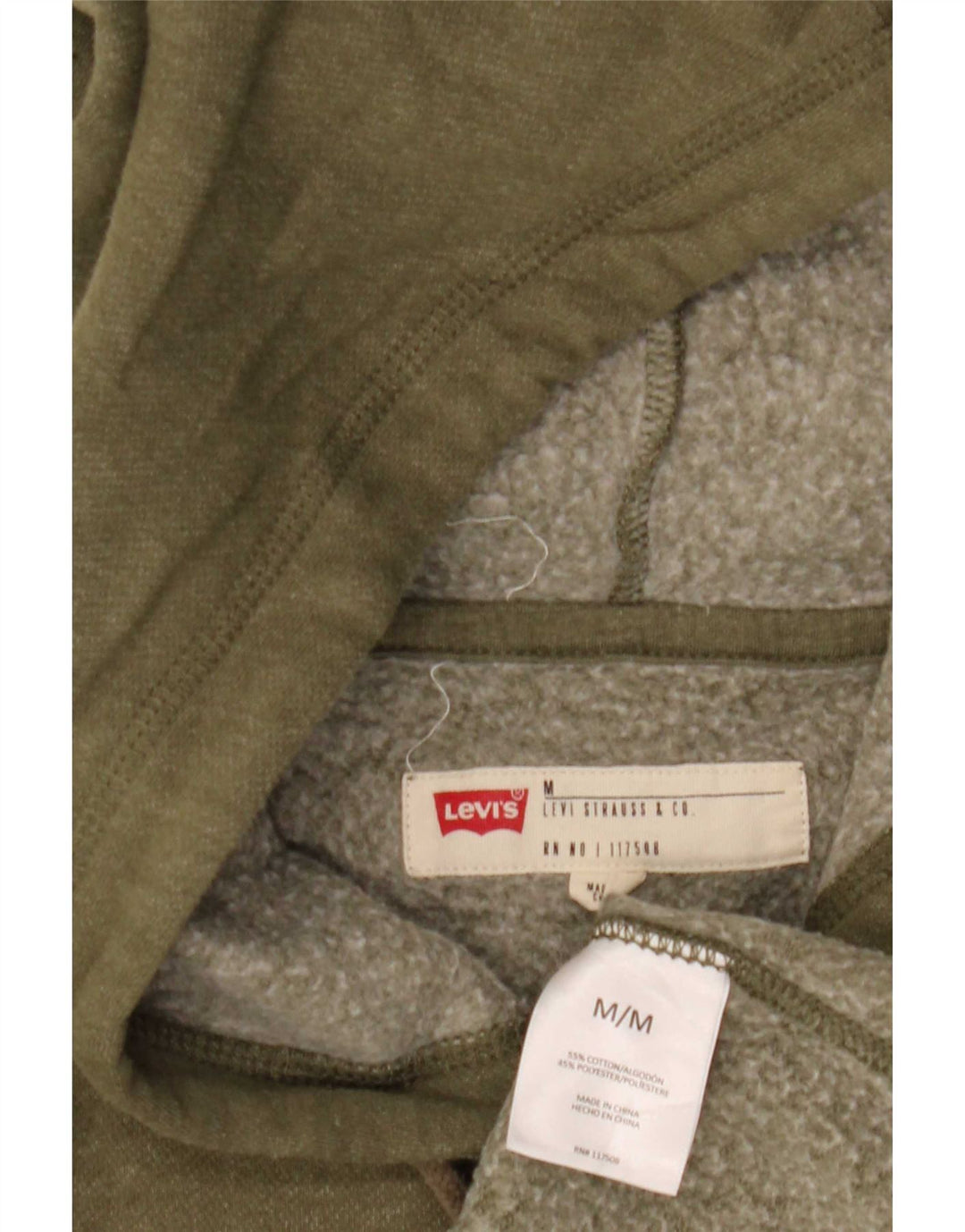 Levi's Grafisk hættetrøje til mænd Medium Khaki Bomuld