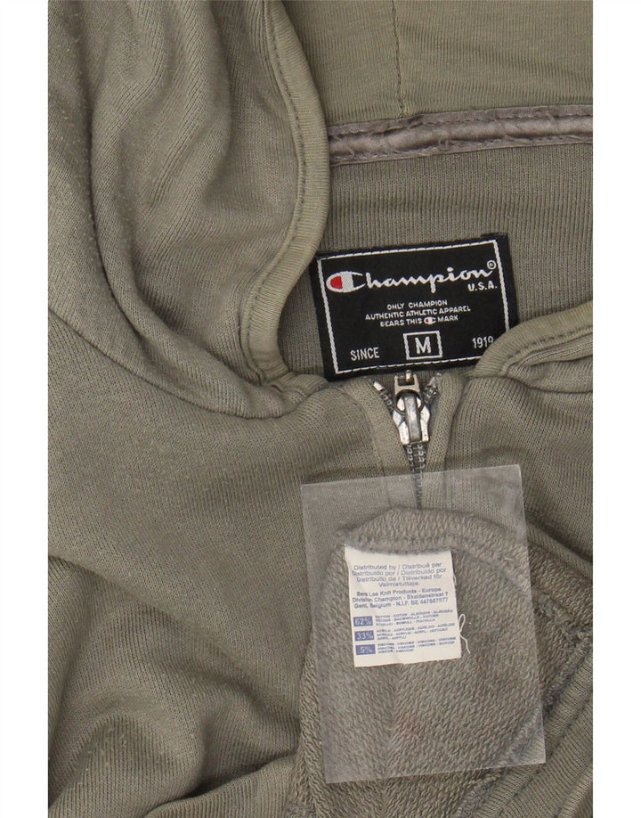 CHAMPION Dame-hættetrøje med lynlås UK 14 Medium Khaki Bomuld