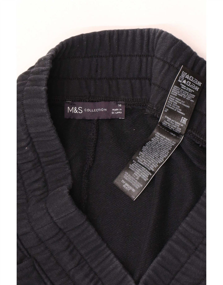 Marks & Spencer Sportsshorts til kvinder UK 16 Large Black Bomuld