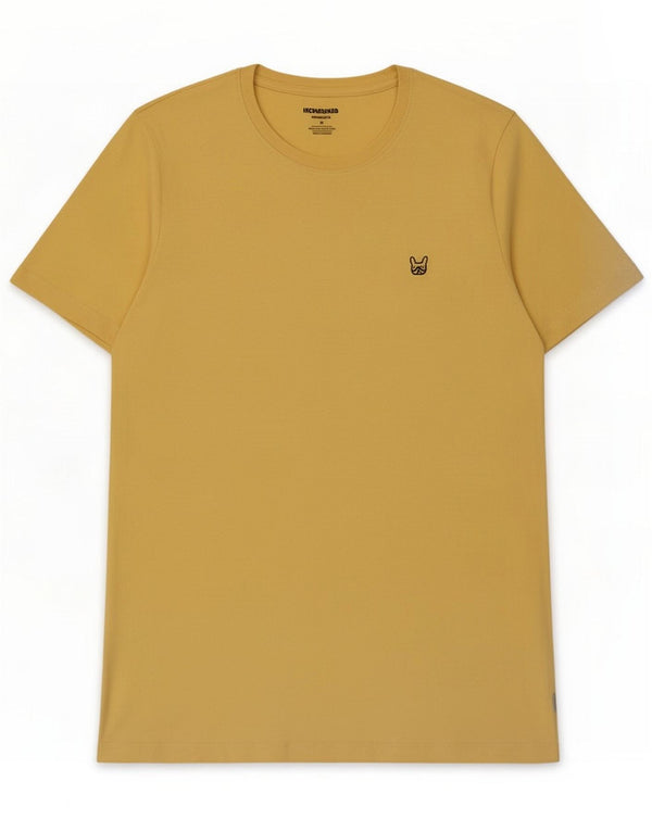 Jack & Jones Mens Graphic T-Shirt Top Medium Yellow