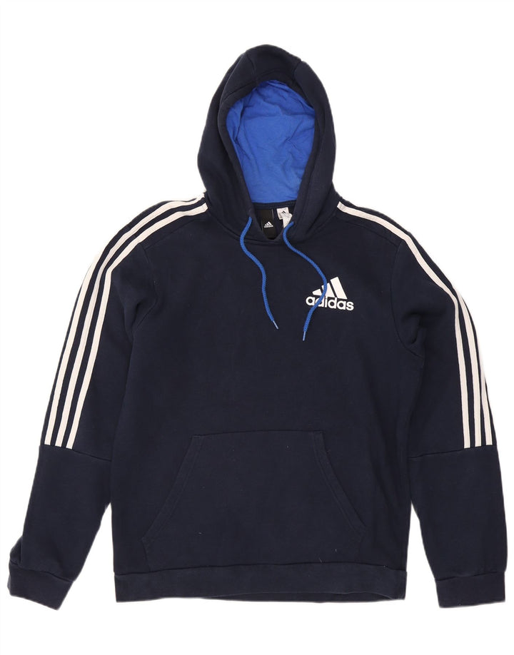 Adidas Herre hættetrøje Jumper Medium Marineblå Bomuld