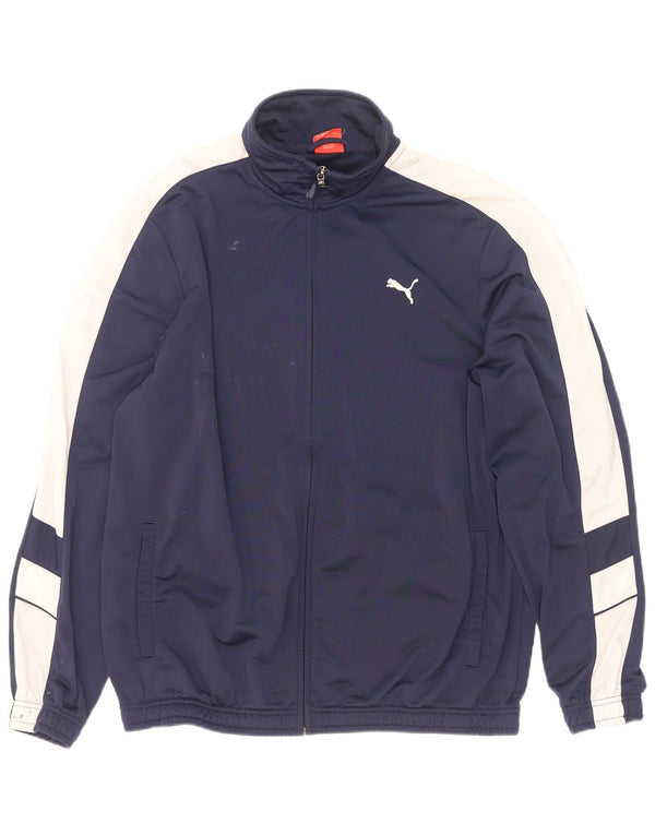 Puma Træningsdragt til mænd Topjakke XL Marineblå Colourblock Polyester