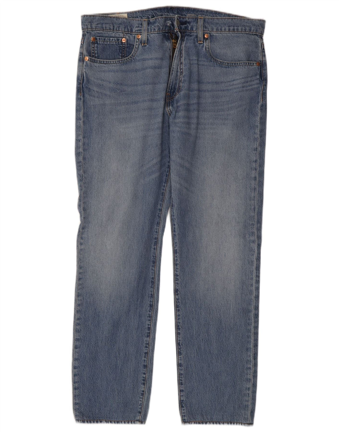 Levi's Herre 502 tilspidsede jeans W33 L32 blå bomuld