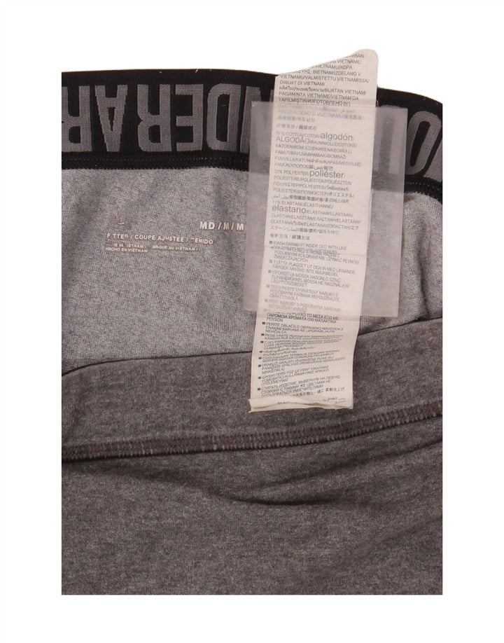 Under Armour Kvinders Grafiske Capri Leggings UK 14 Medium Grey Bomuld