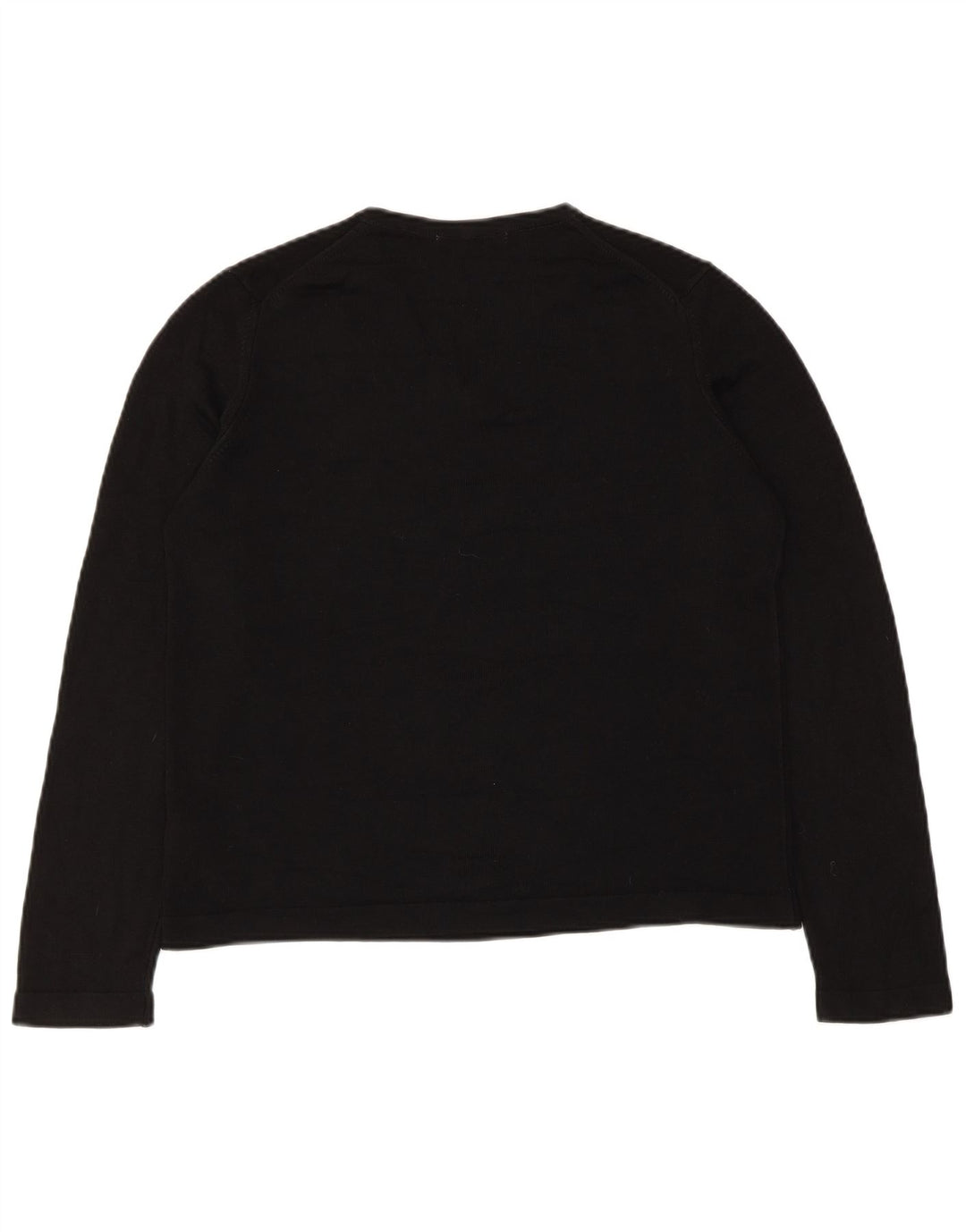 Marks & Spencer Dame Crop Top Langærmet UK 14 Medium Sort Akryl