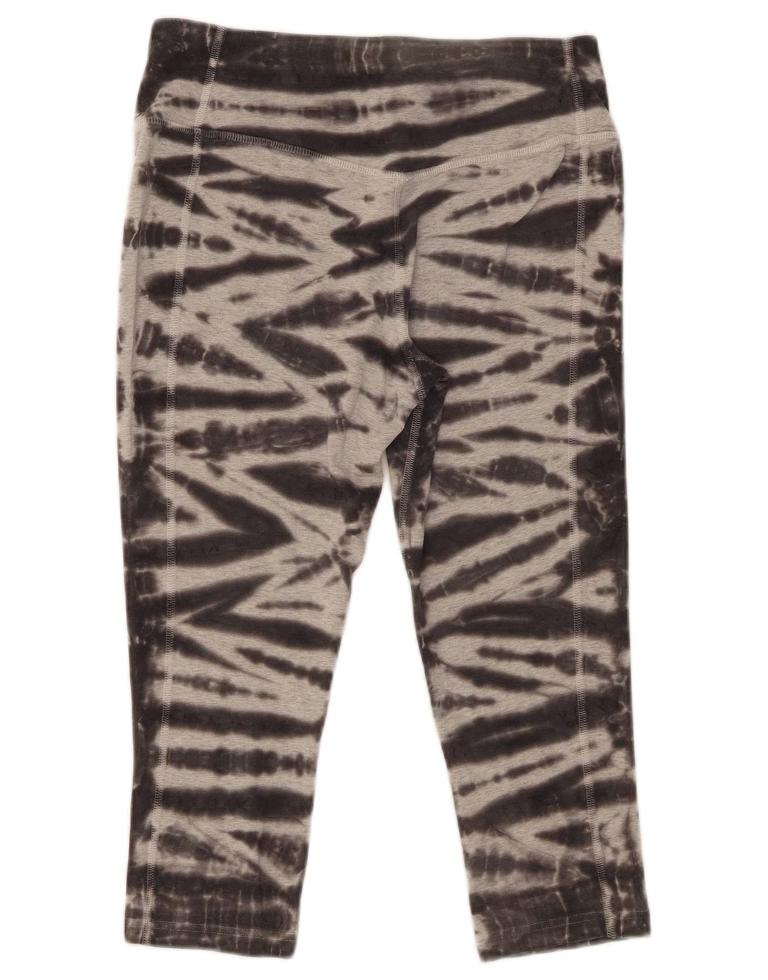 Nike Dame Capri Leggings UK 14 Medium Grey Tie Dye Bomuld
