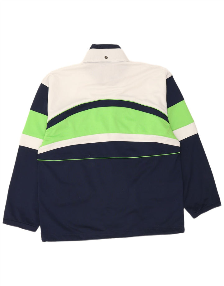 Sergio Tacchini Herre træningsdragt Top jakke Small Navy Blue Colourblock