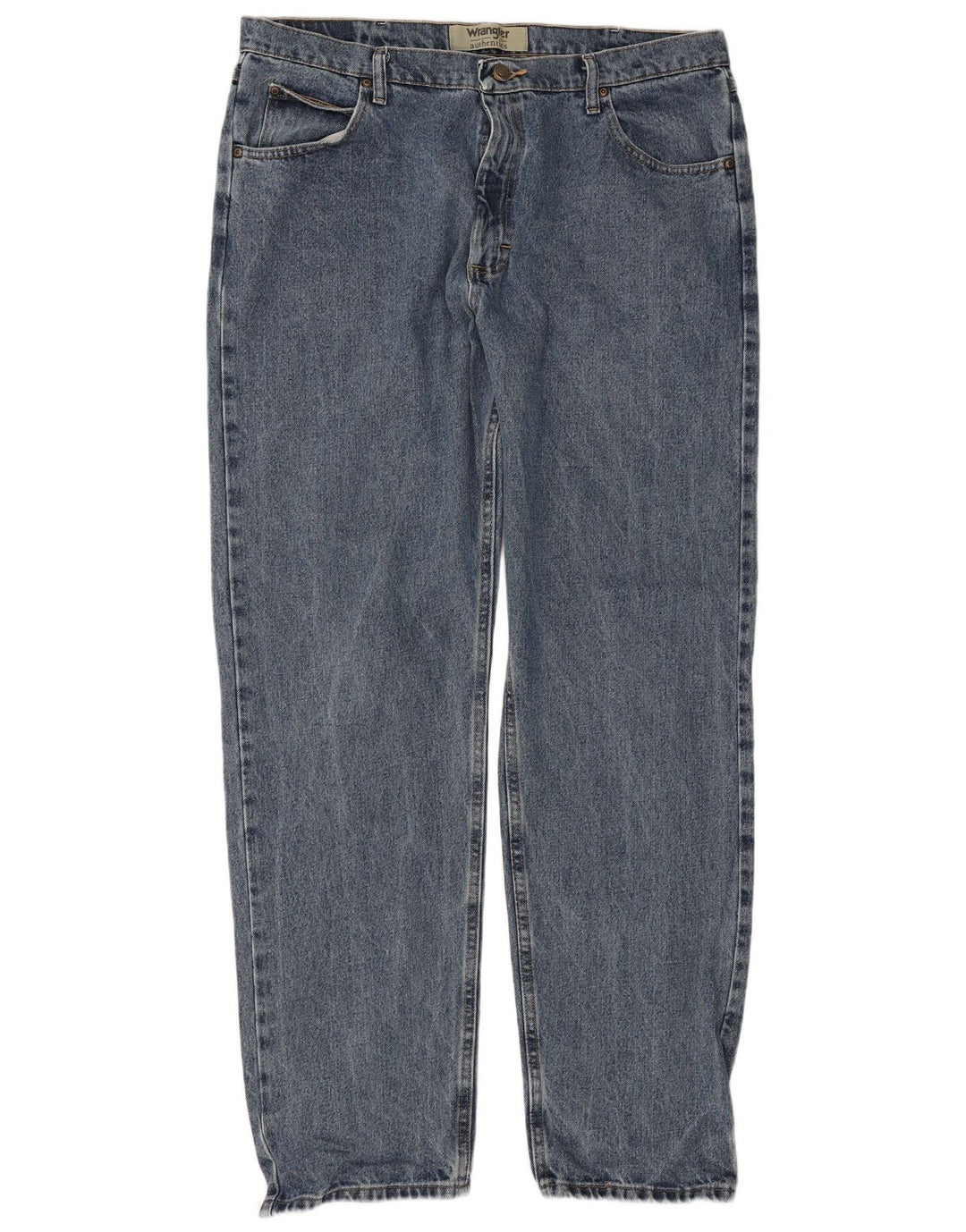 Wrangler Straight Jeans til mænd W38 L34 blå bomuld