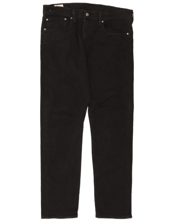 Levi's Herre 502 tilspidsede jeans W36 L32 sort bomuld