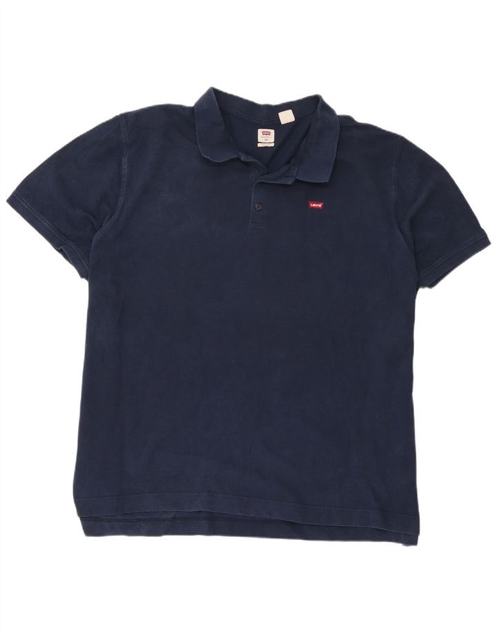 Levi's Standard poloskjorte til mænd 4XL marineblå bomuld