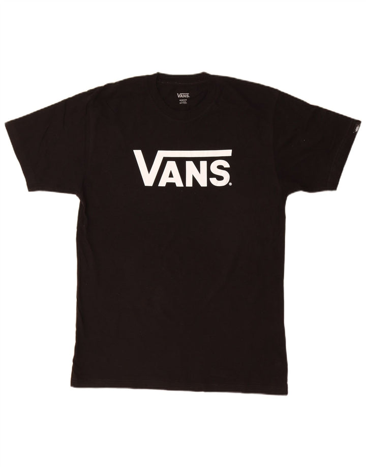 Vans Herre Grafisk T-Shirt Top Medium Sort Bomuld