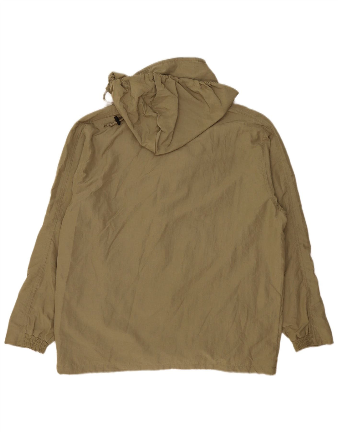 Diadora Regnjakke med hætte til mænd UK 36 Small Khaki Polyamid