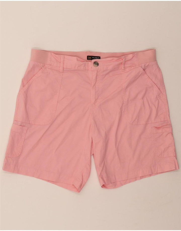 LEE Womens Cargo Shorts US 20 3XL W42 Pink Cotton Vintage Lee and Second-Hand Lee from Messina Hembry 
