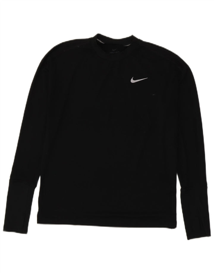 Nike Herre Dri Fit Top Langærmet XS Sort Polyester