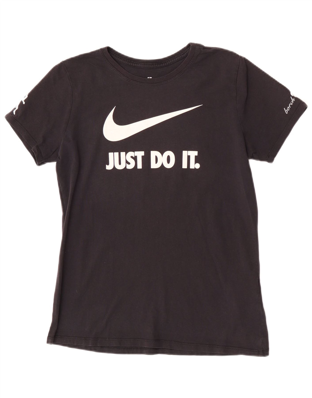 Nike Herre Athletic Cut Grafisk T-shirt Top Medium Sort Bomuld