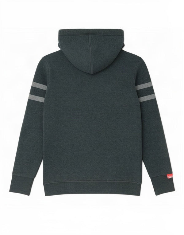 Superdry grafisk hættetrøje til kvinder UK 12 mellemgrå bomuld