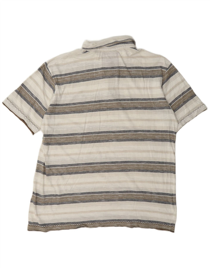 Weird Fish Herre poloshirt XL flerfarvet stribet bomuld