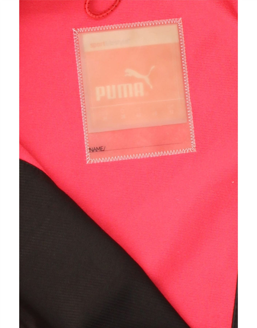 PUMA Womens Hooded Windbreaker Jacket UK 12 Medium Khaki Colourblock Vintage Puma and Second-Hand Puma from Messina Hembry 