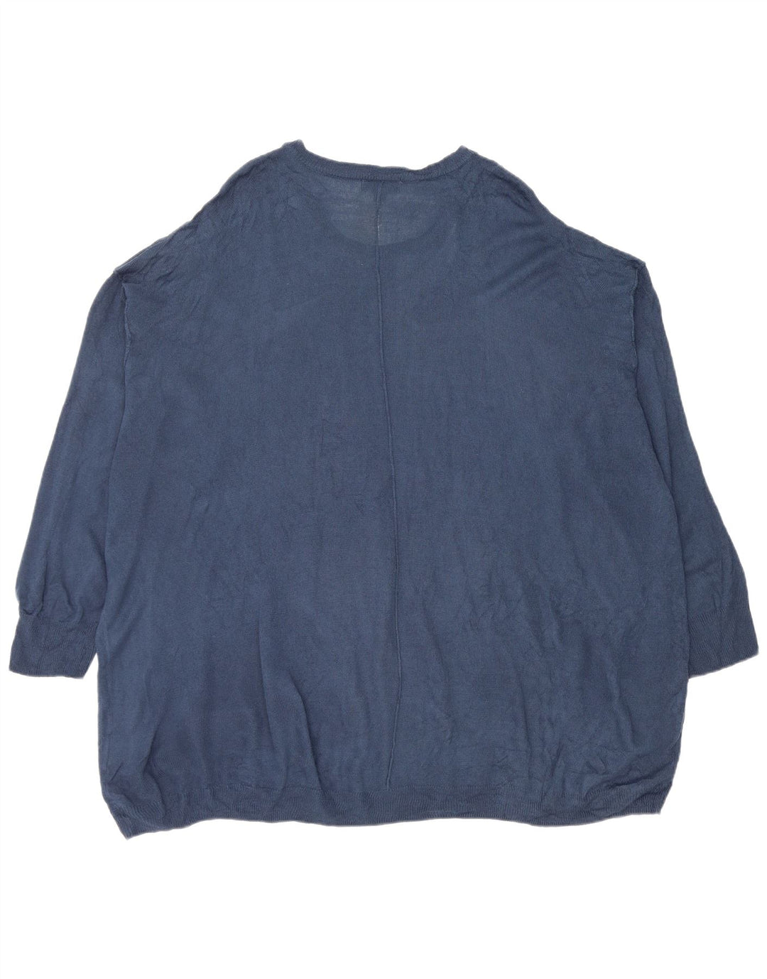 Marks & Spencer Dame Oversized Boat Neck Jumper Sweater UK 20 2XL Blå