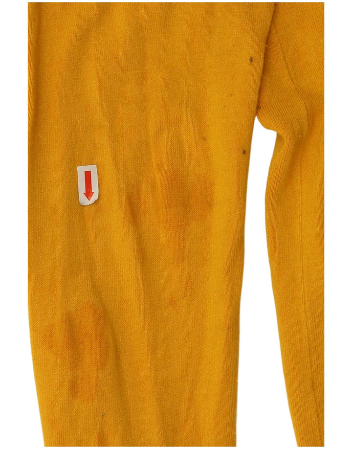 Zara Dame Cardigan Sweater UK 16 Large Yellow