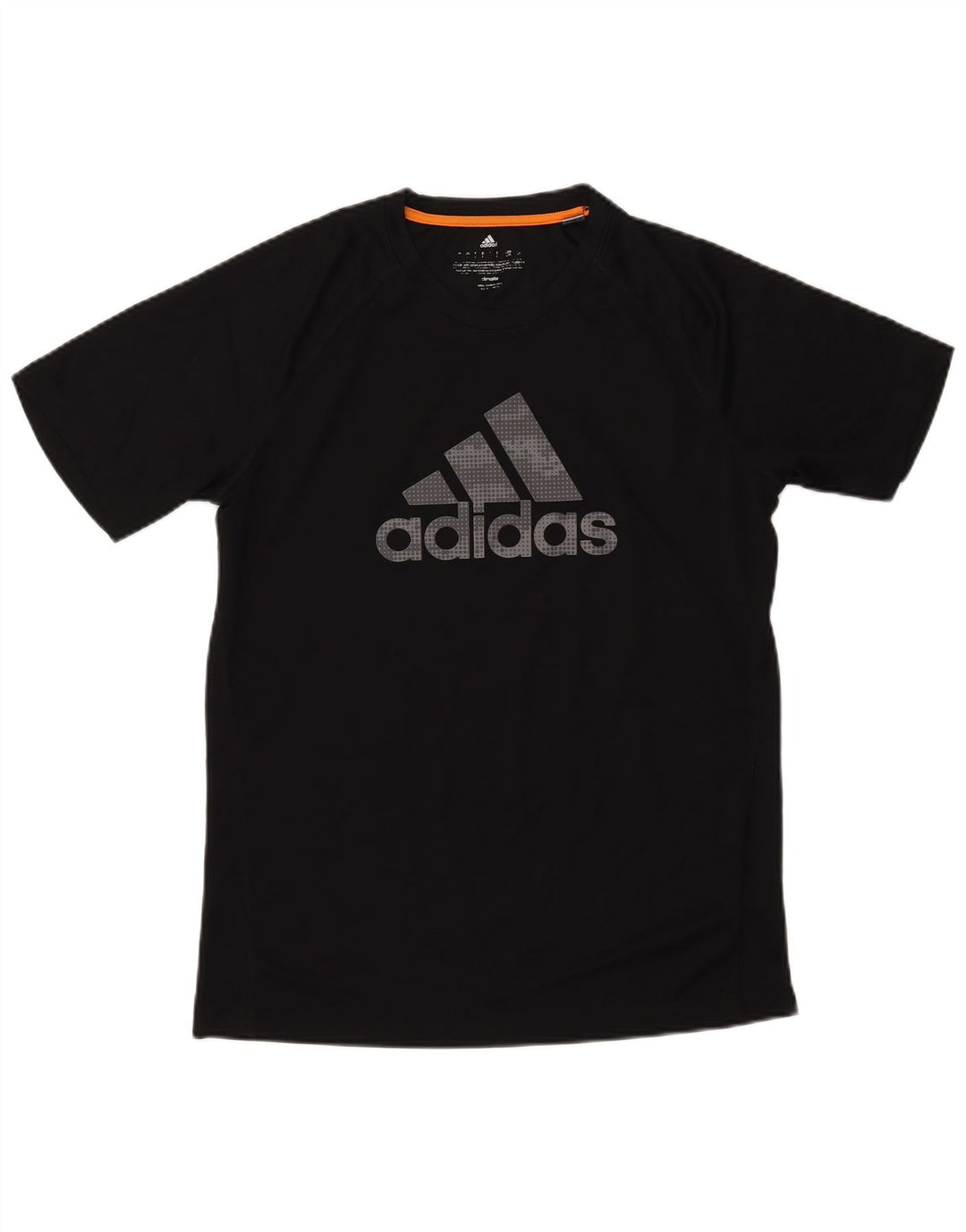Adidas Herre Climalite Grafisk T-Shirt Top Stor Sort Polyester