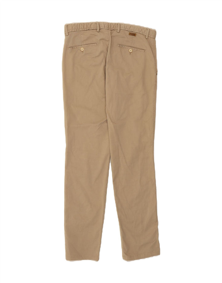 MASSIMO DUTTI Mens Slim Fit Chino Trousers EU 40 Medium W31 L31 Beige Vintage Massimo Dutti and Second-Hand Massimo Dutti from Messina Hembry 