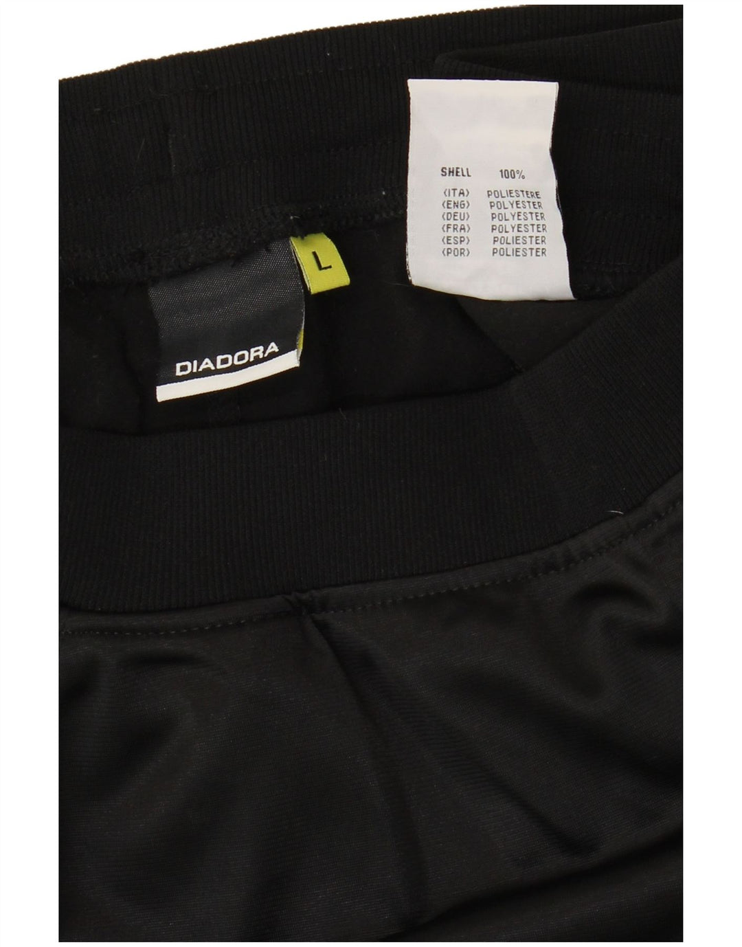 Diadora Træningsdragtsbukser til kvinder UK 16 Stor sort polyester