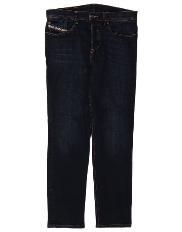 Diesel Dame Slim Jeans W30 L30 Marineblå Bomuld