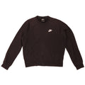 Nike Dame Oversized Sweatshirt Jumper UK 10 Small Black Bomuld