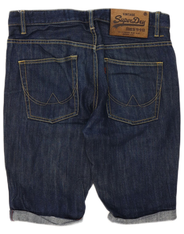 Superdry Mens Denim Shorts W32 Medium Blue Cotton