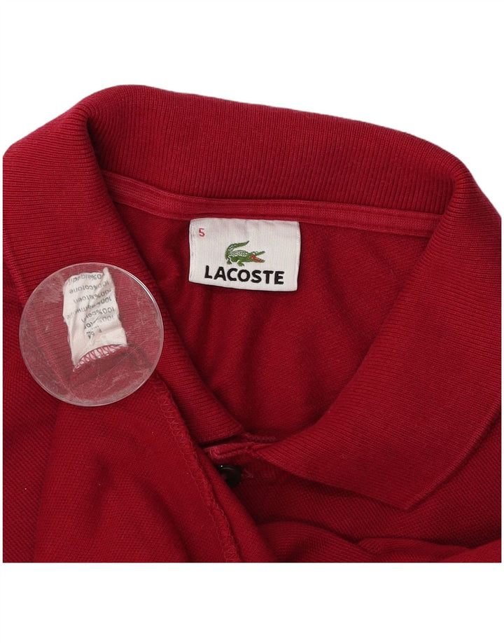 Lacoste herre poloskjorte str. 5 Large Bourgogne bomuld