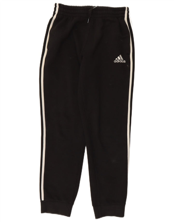ADIDAS Mens Tracksuit Trousers Joggers Small  Black Cotton