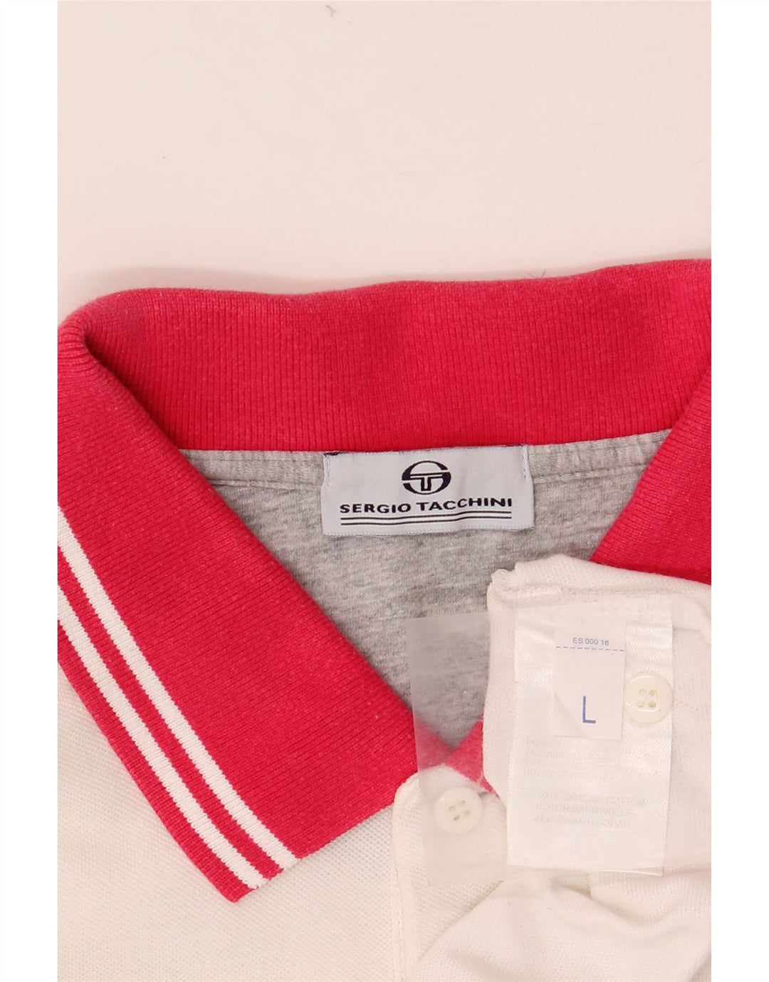 SERGIO TACCHINI Poloshirt til mænd Stor hvid Colourblock Bomuld