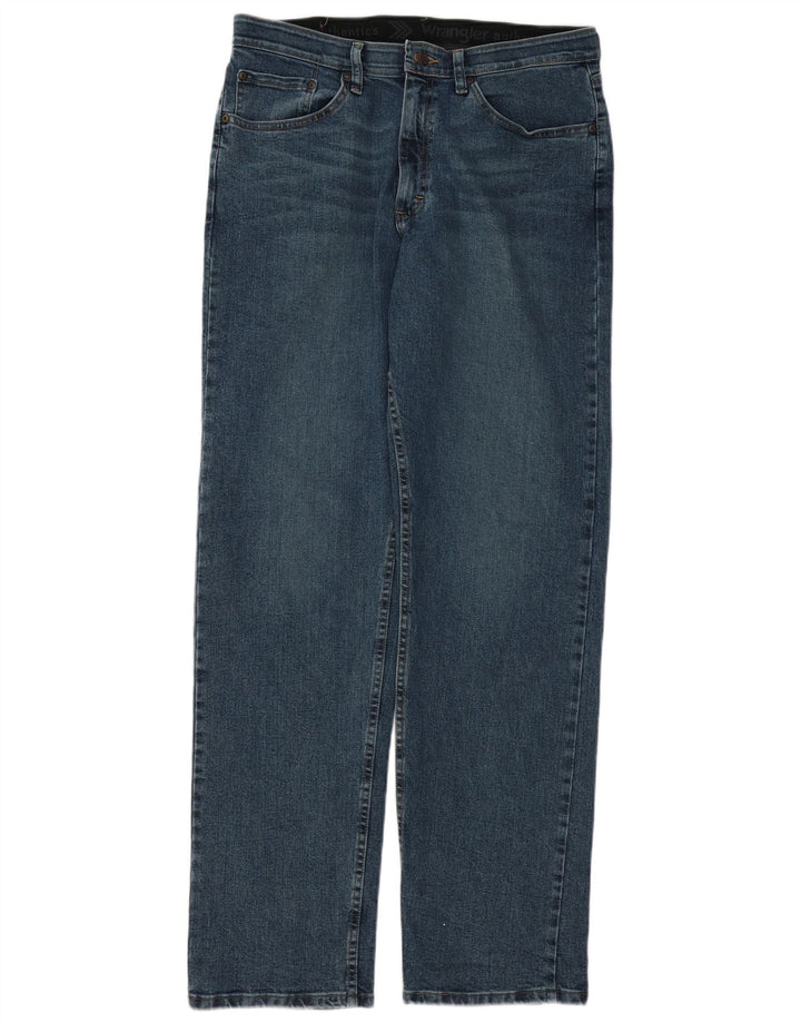 Wrangler Straight Jeans til mænd W32 L34 blå bomuld