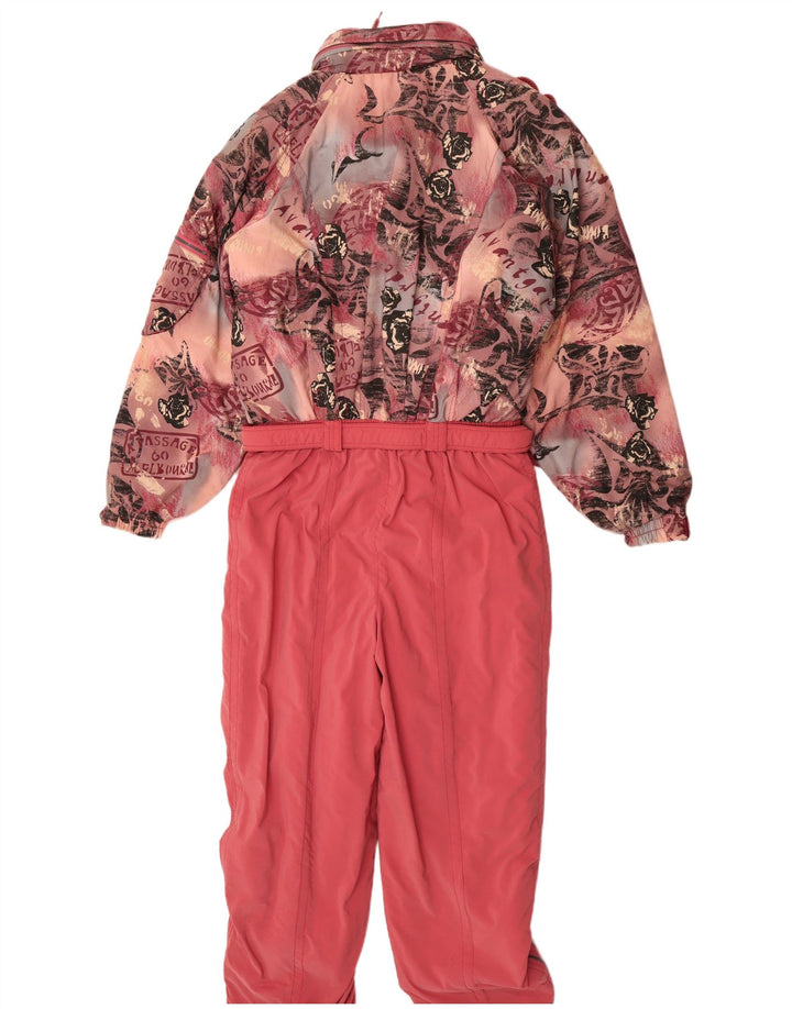 Killtec Dame Grafisk Hooded Ski Jumpsuit UK 12 Medium Pink Floral