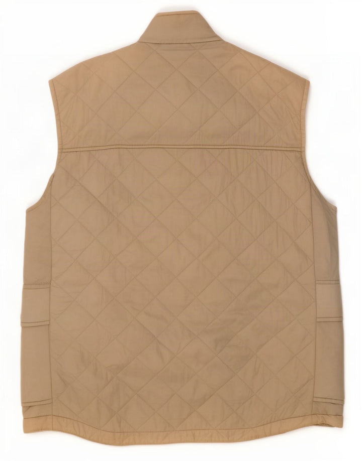 Barbour Herre Quiltet Gilet UK 40 Stor Beige Polyamid