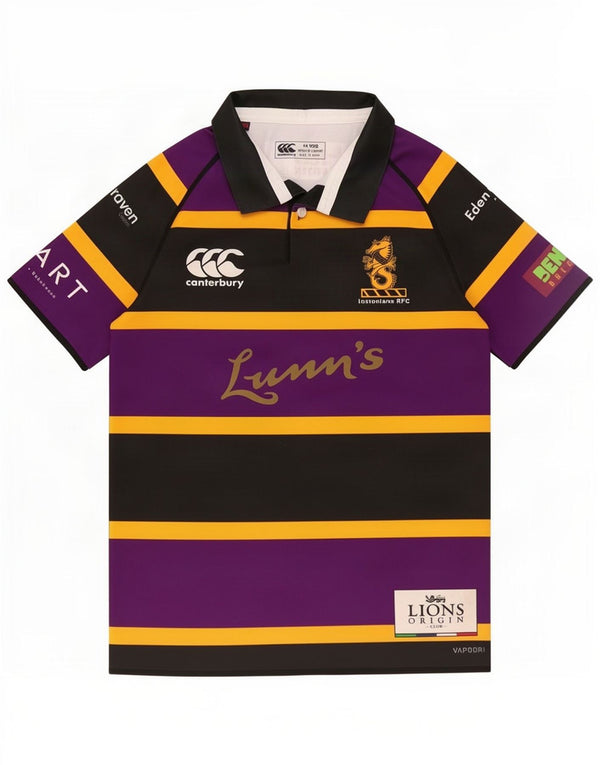 Canterbury Boys Instonians RFC polotrøje 13-14 år lilla stribet