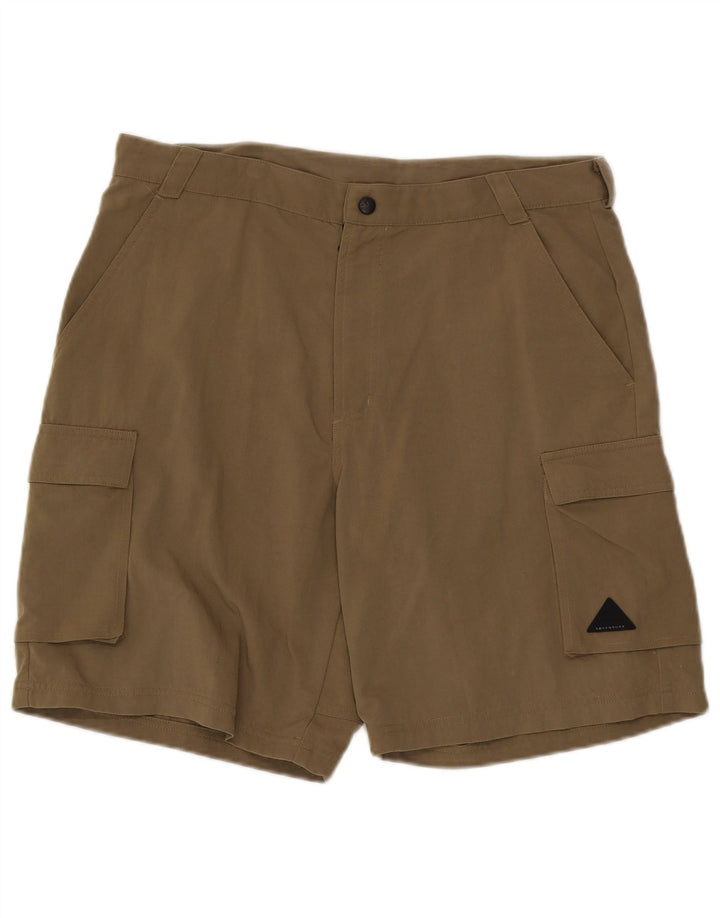 Adidas Herre Cargo Shorts Large W34 Khaki Polyamid