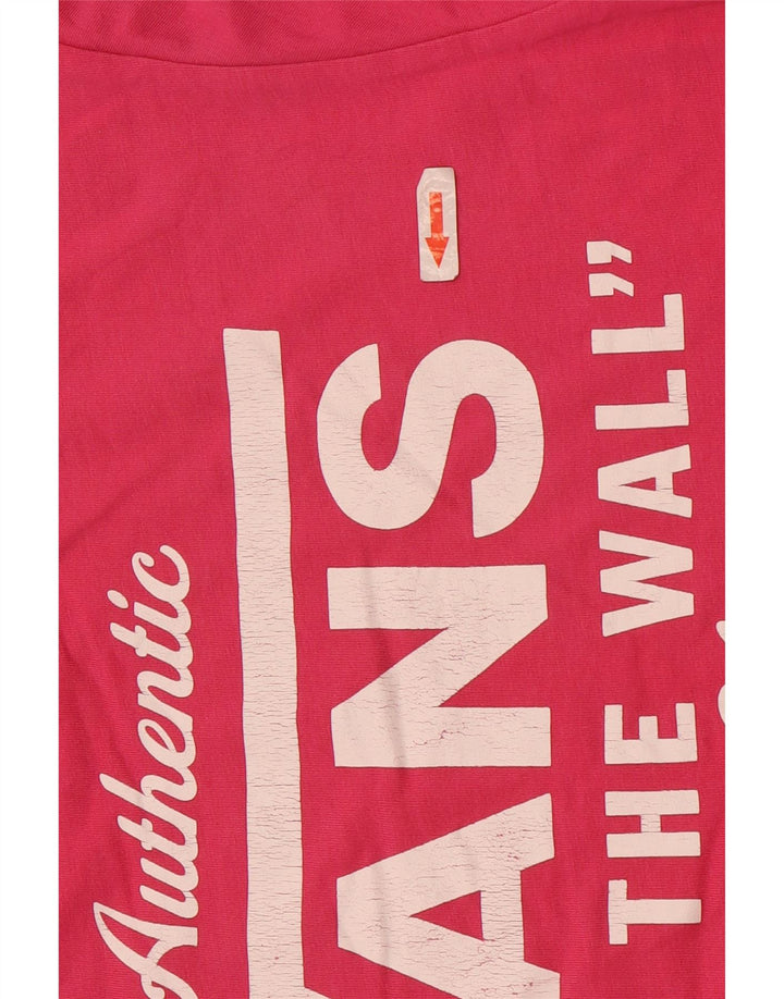 Vans Herre Slim Fit Grafisk T-Shirt Top Medium Pink