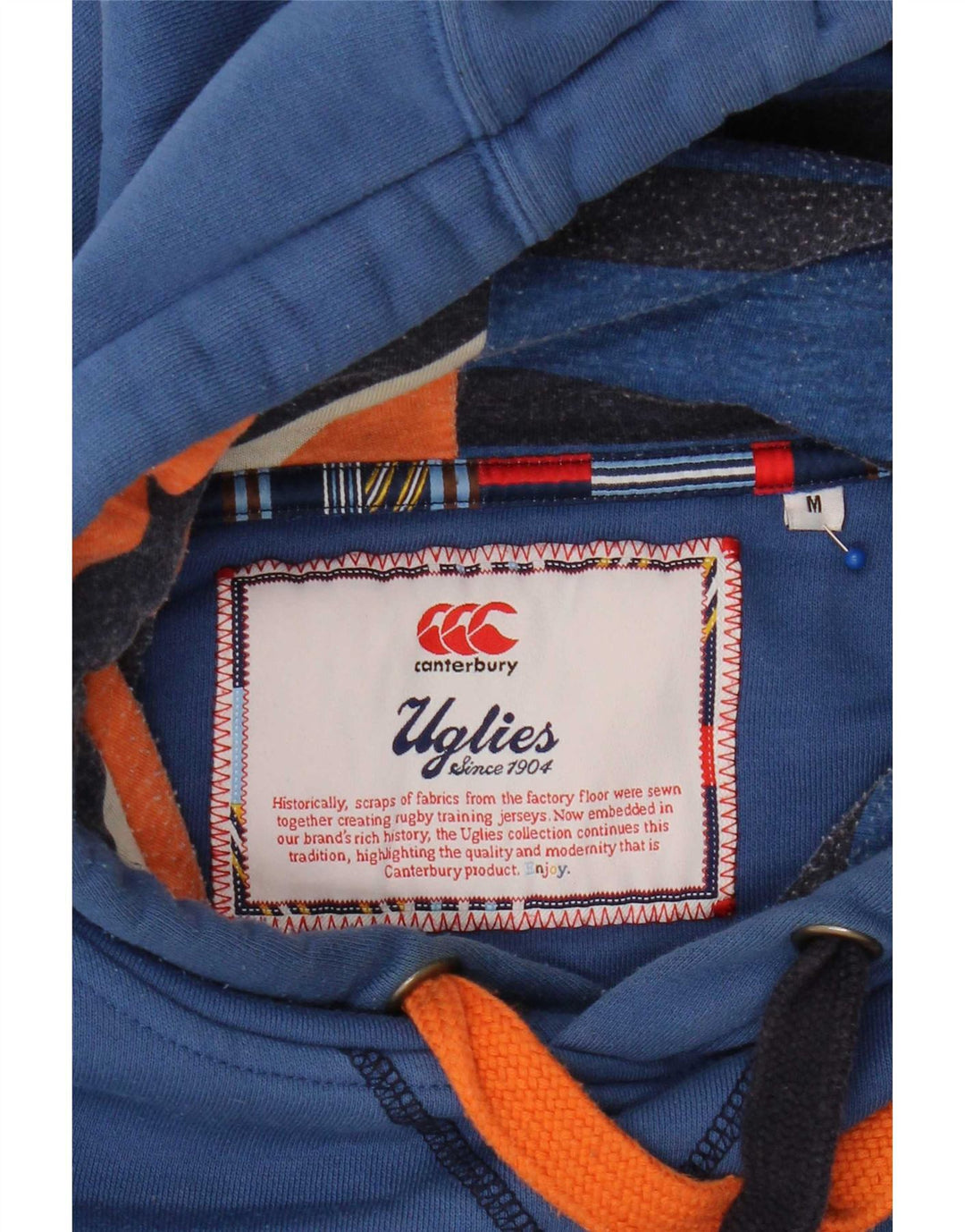 Canterbury Herre Uglies Grafisk Hoodie Jumper Medium Blue