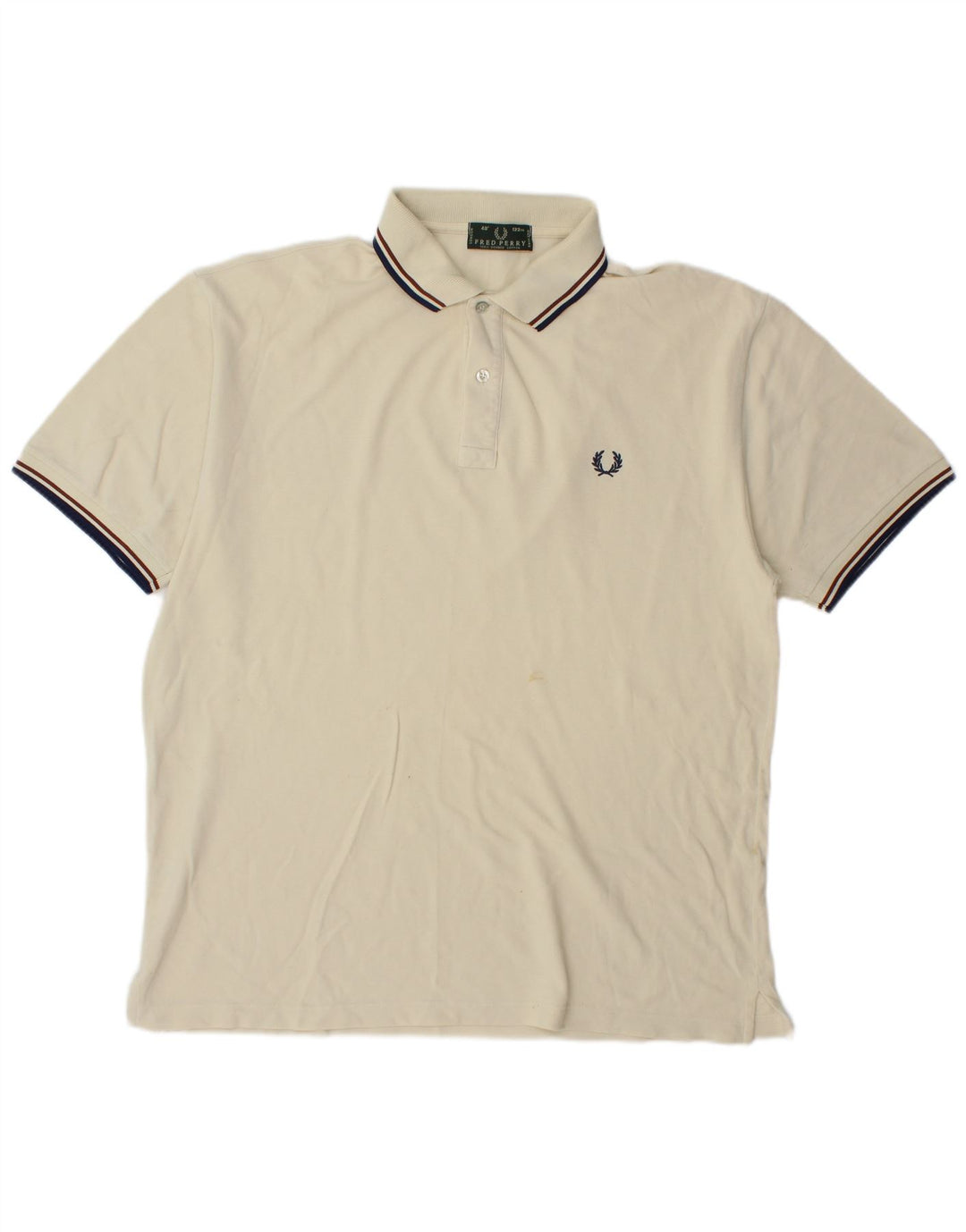 Fred Perry herre poloshirt, stor råhvid bomuld