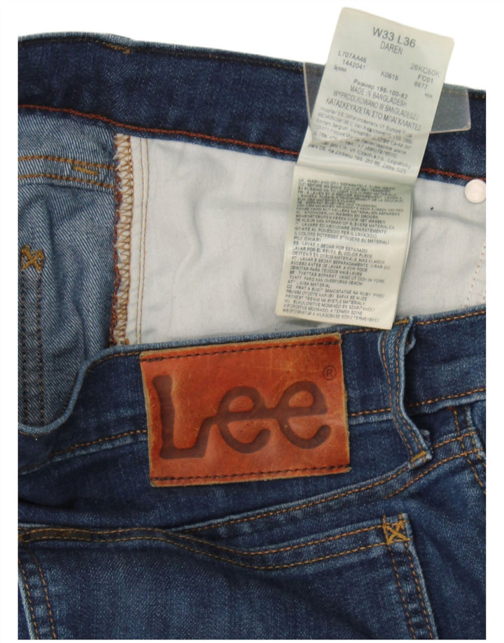 Lee Mens Daren Slim Jeans W33 L36 Blå Bomuld