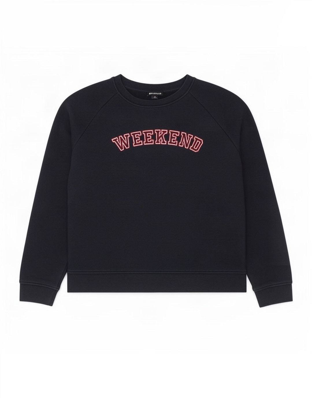 Whistles Dame Weekend Graphic Sweatshirt Jumper UK 14 Medium Navy Blue