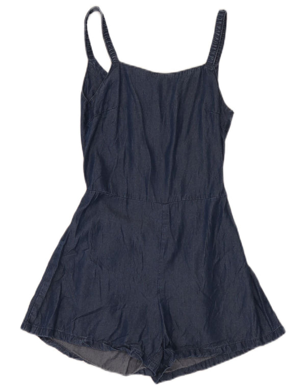 Benetton Girls Sleeveless Playsuit 10-11 år XL Blå Lyocell