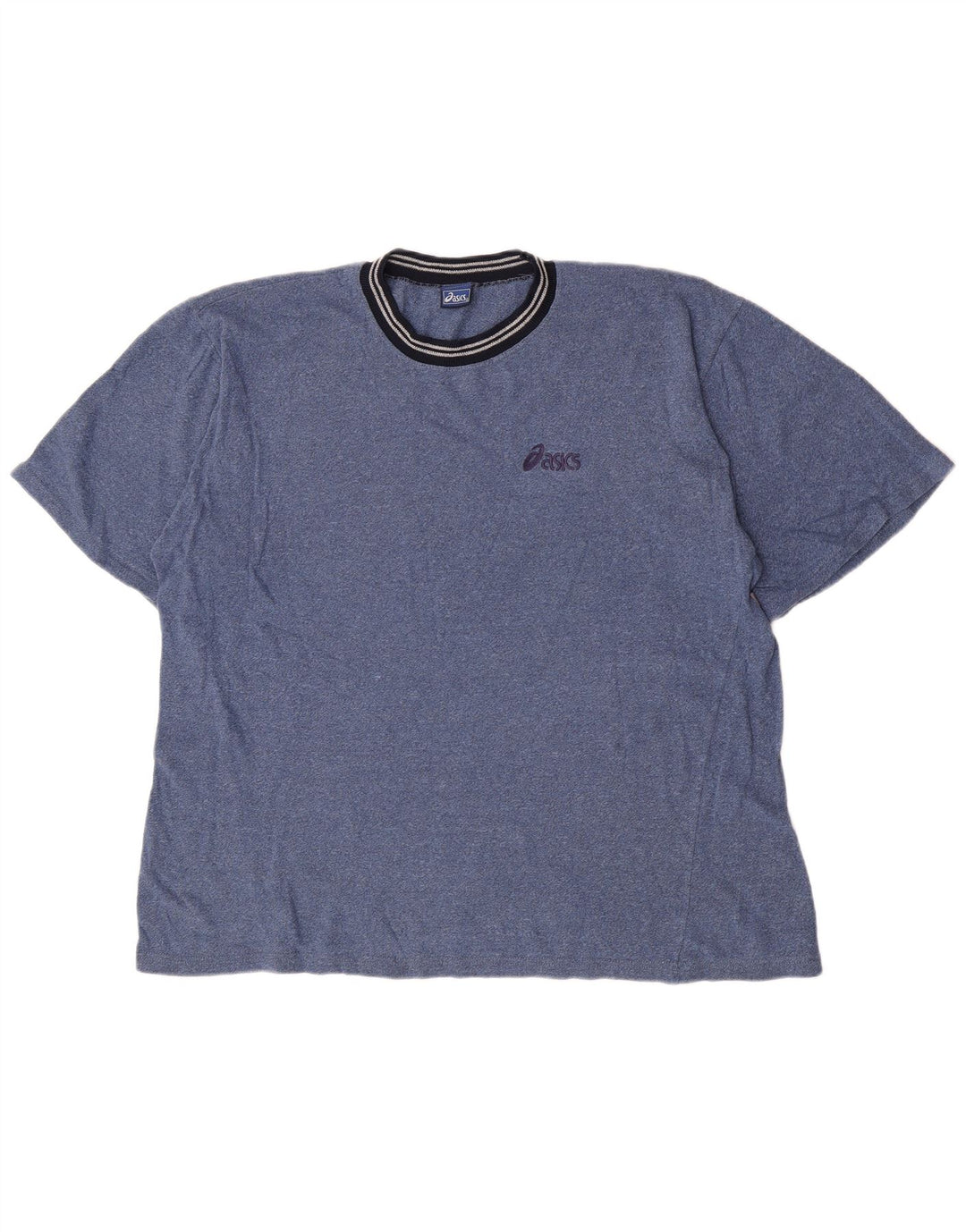 Asics Herre T-Shirt Top Stor Blå Flecked