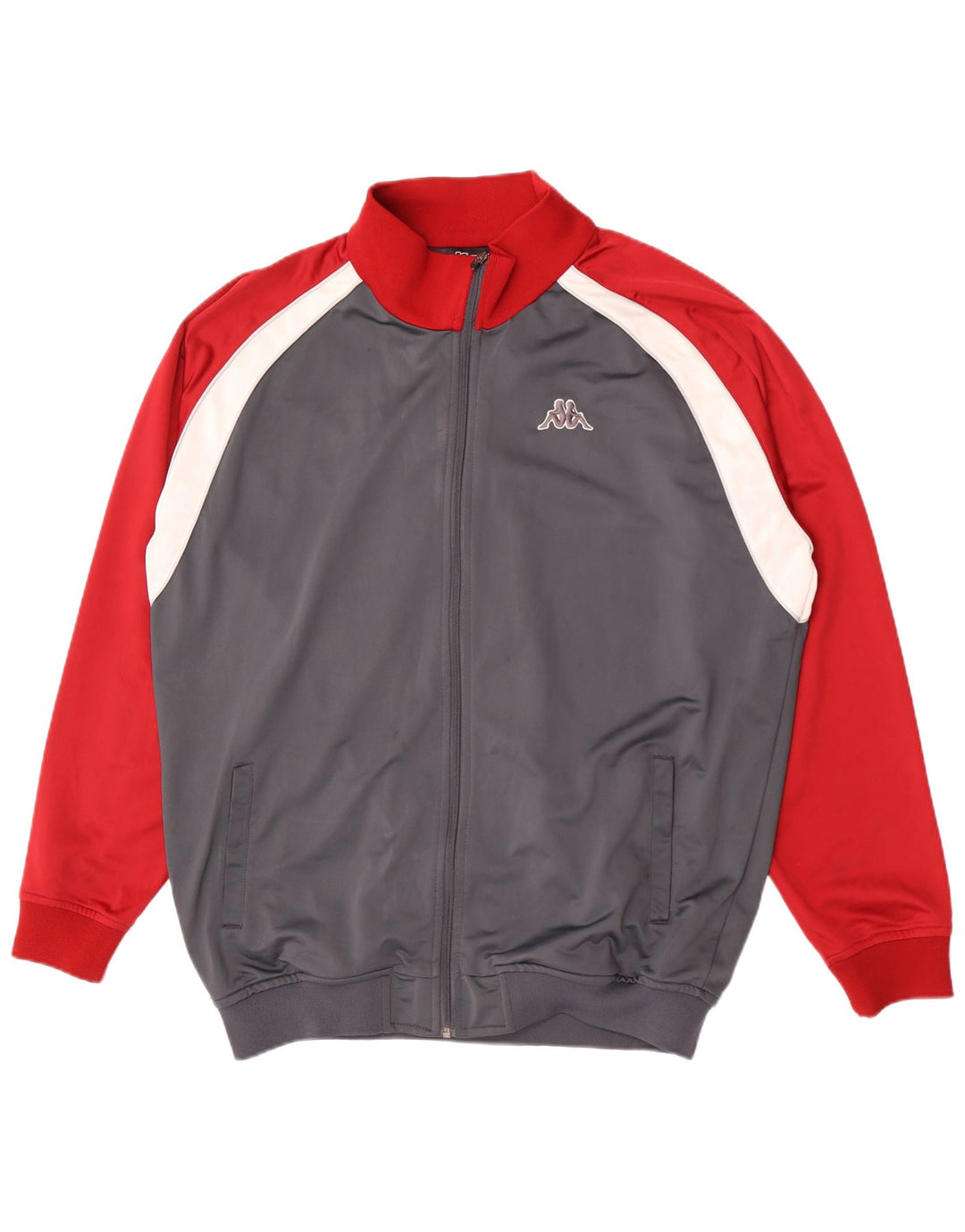 Kappa Træningsdragt til mænd Topjakke 3XL Grå Colourblock Polyester