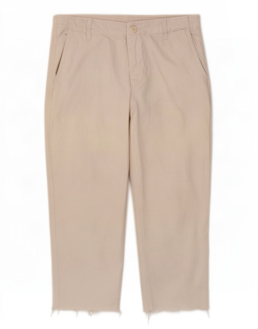 Zara Dame Capri Bukser EU 40 Medium W30 L21 Beige