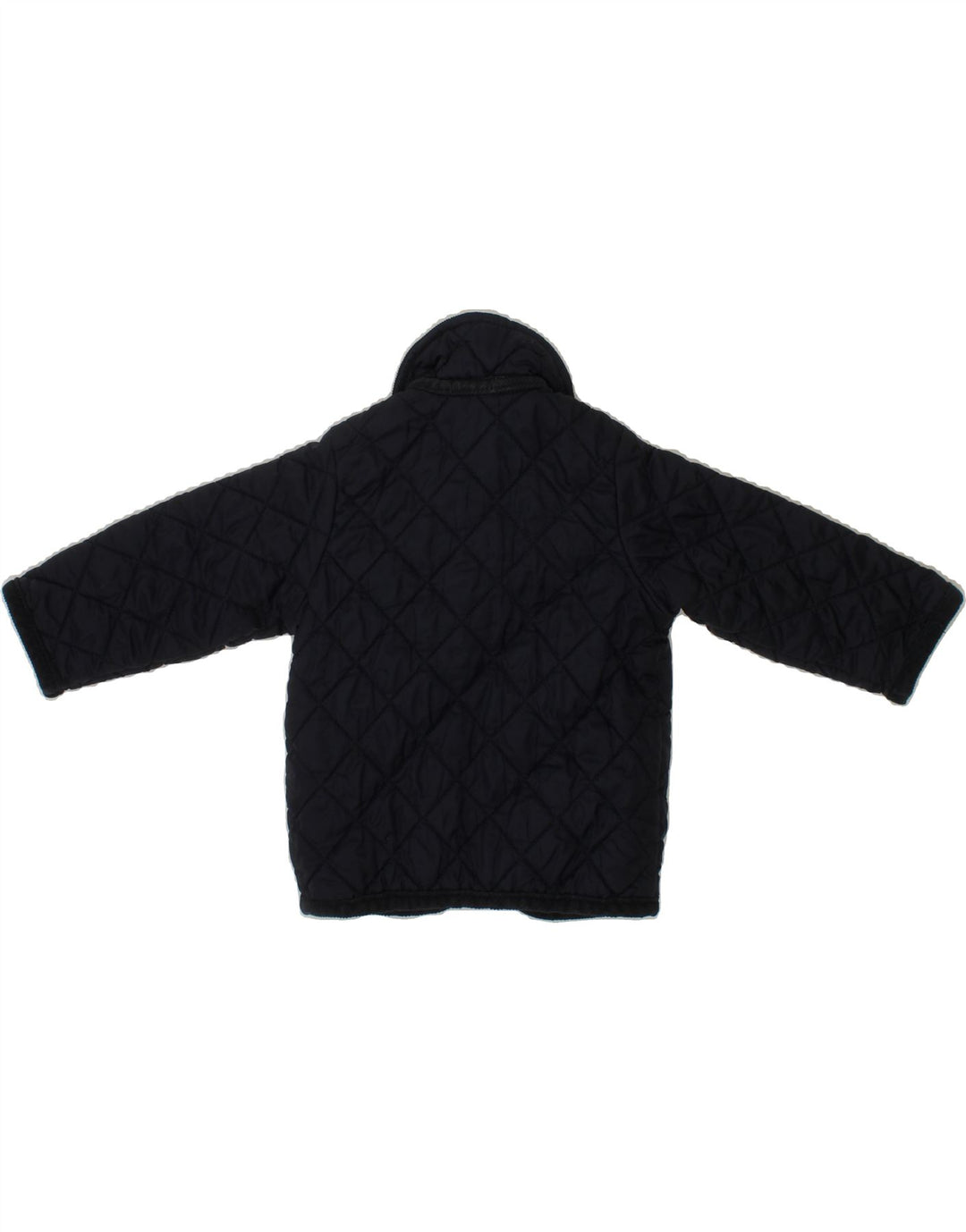BENETTON Baby Boys Quilted Jacket 6-9 Months Navy Blue Polyamide Vintage Benetton and Second-Hand Benetton from Messina Hembry 